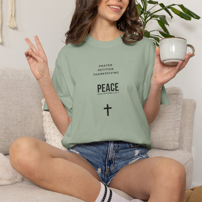 3 Steps To Peace Comfort Colors® Tee | Faith Based Unisex T-Shirt