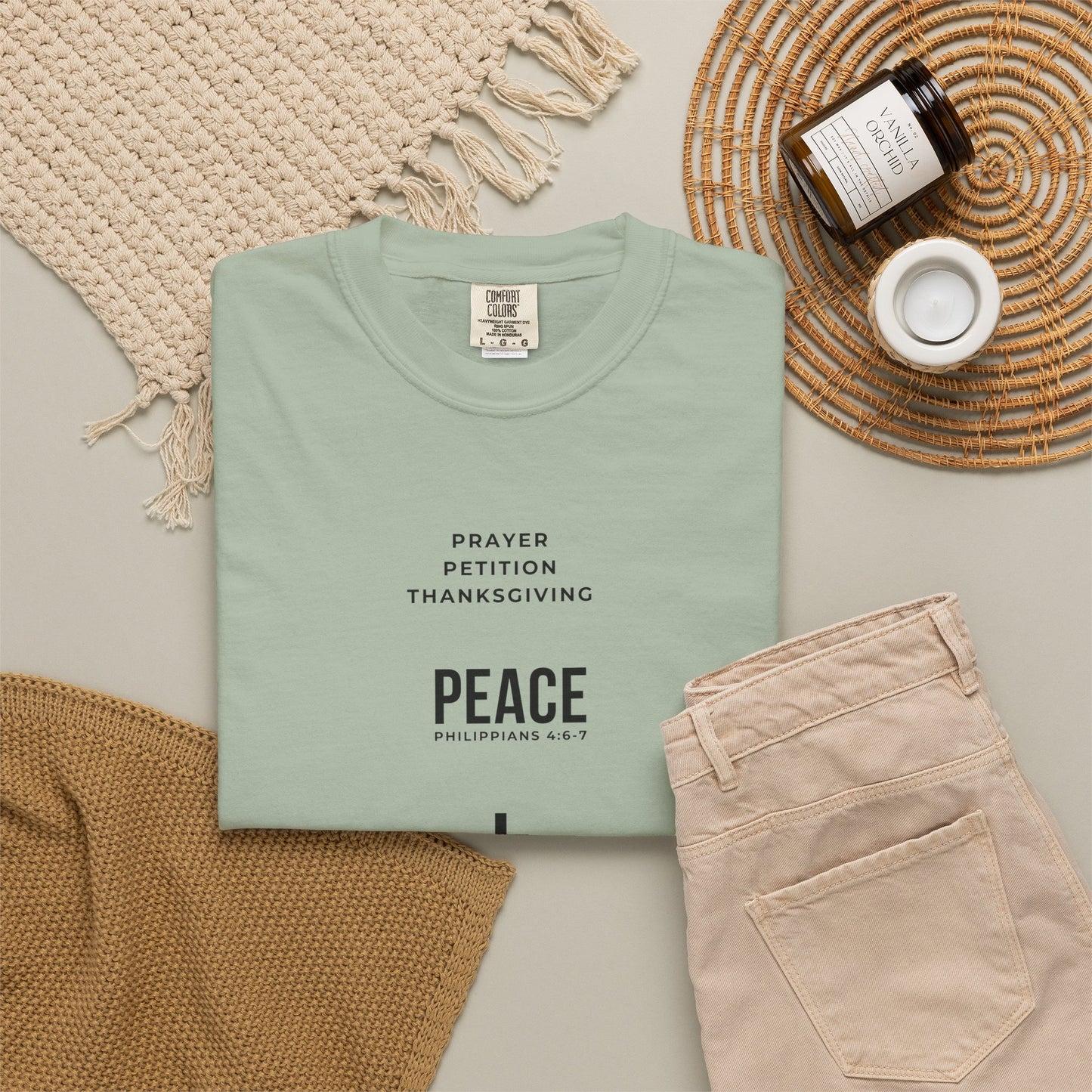 3 Steps To Peace Comfort Colors® Tee | Faith Based Unisex T-Shirt