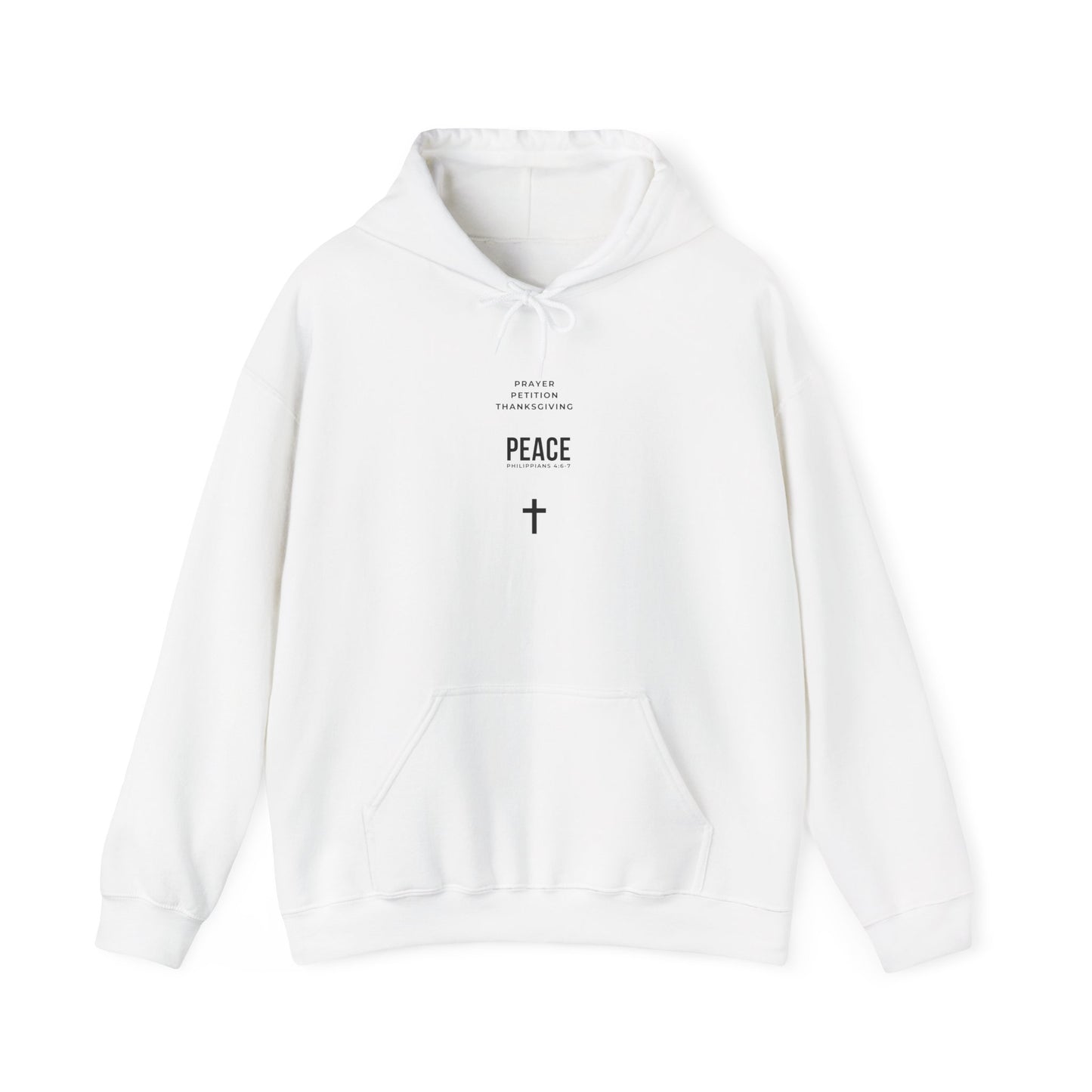 Minimal 3 Steps to Peace with Hoodie — Christian Faith Sweatshirt