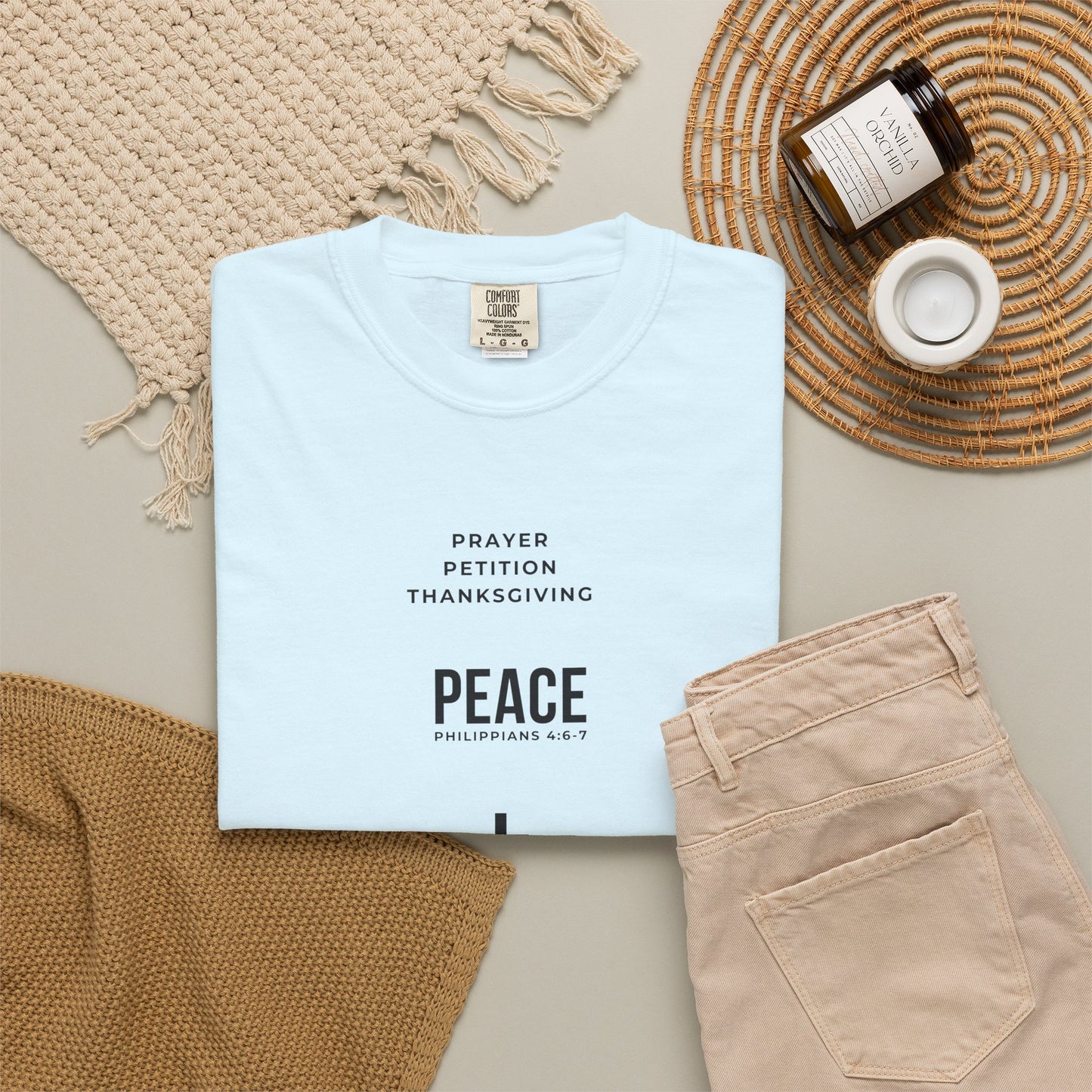 3 Steps To Peace Comfort Colors® Tee | Faith Based Unisex T-Shirt