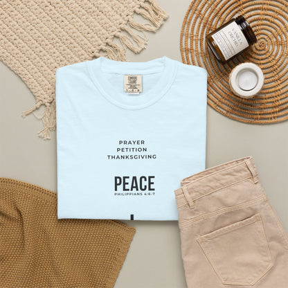 3 Steps To Peace Comfort Colors® Tee | Faith Based Unisex T-Shirt