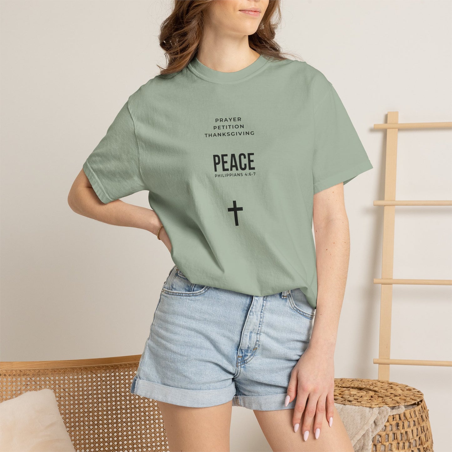 3 Steps To Peace Comfort Colors® Tee | Faith Based Unisex T-Shirt