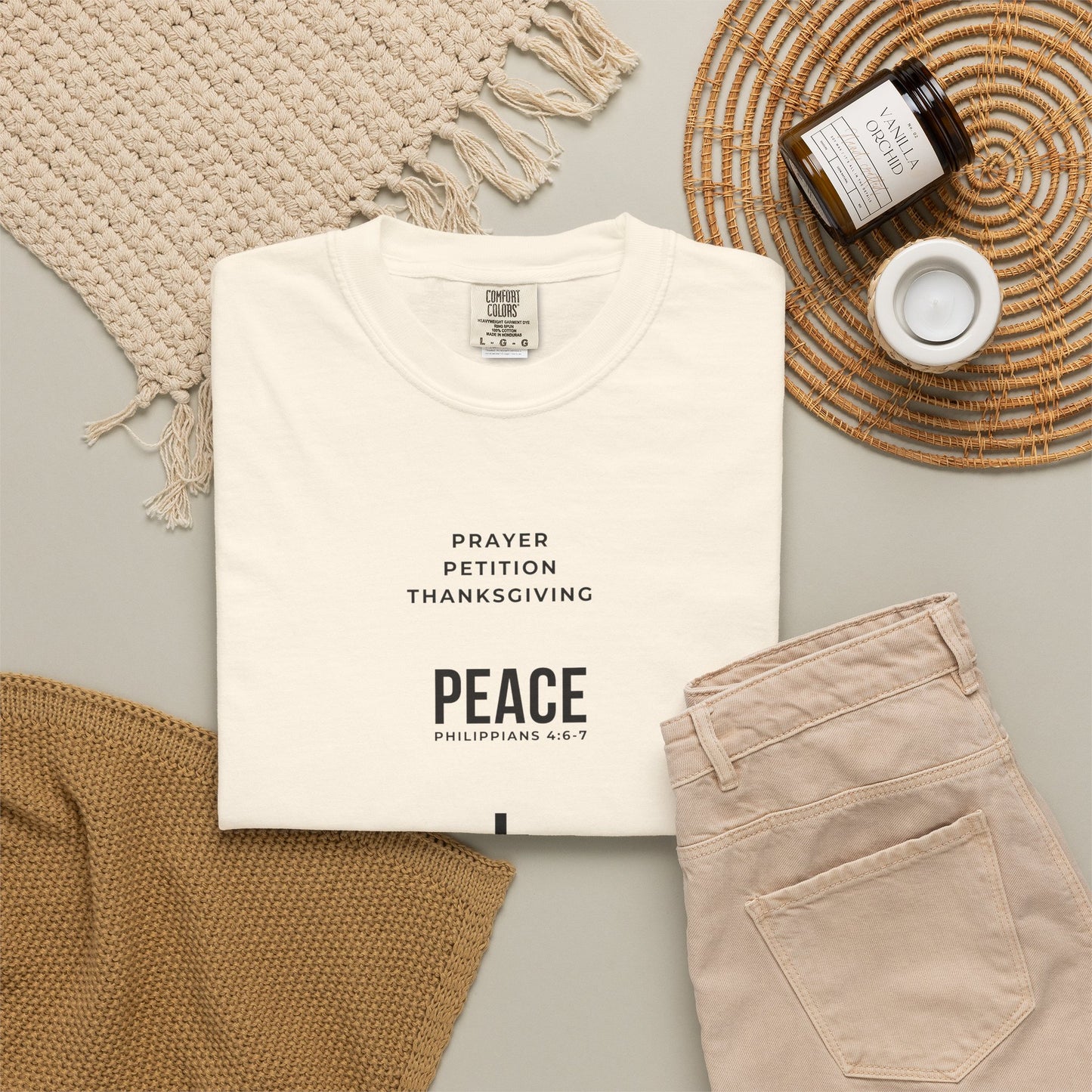 3 Steps To Peace Comfort Colors® Tee | Faith Based Unisex T-Shirt