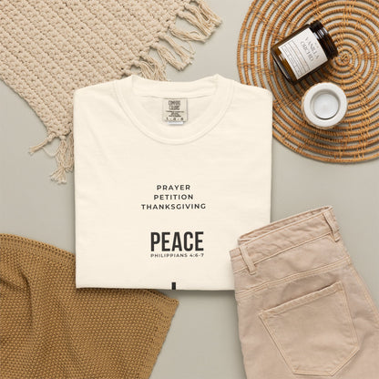 3 Steps To Peace Comfort Colors® Tee | Faith Based Unisex T-Shirt