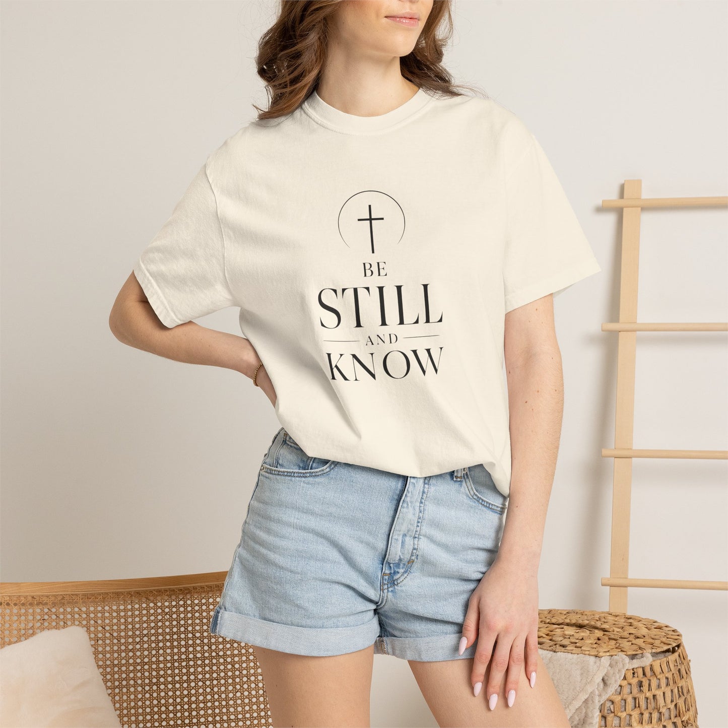 Be Still and Know T-Shirt — Faith Minimalist Christian Tee