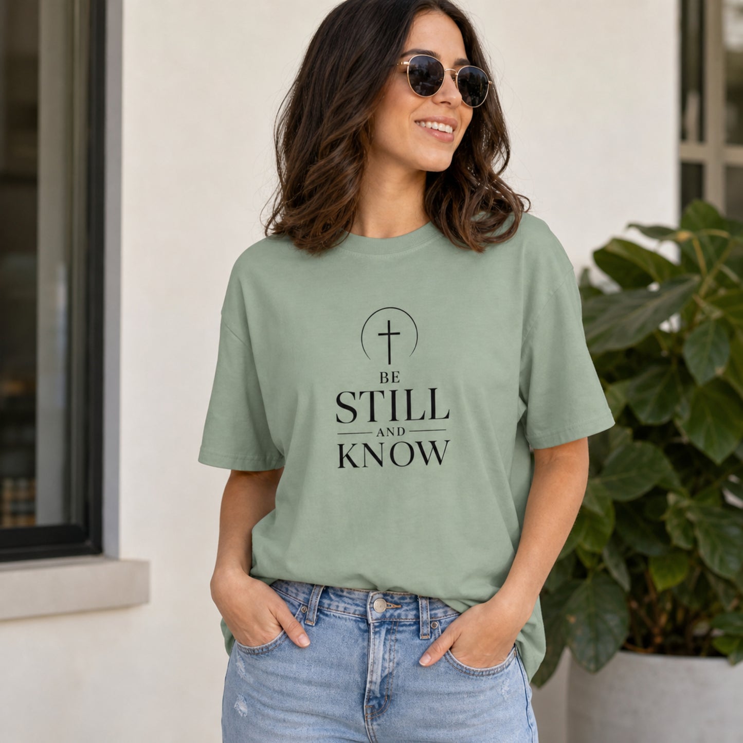 Be Still and Know T-Shirt — Faith Minimalist Christian Tee