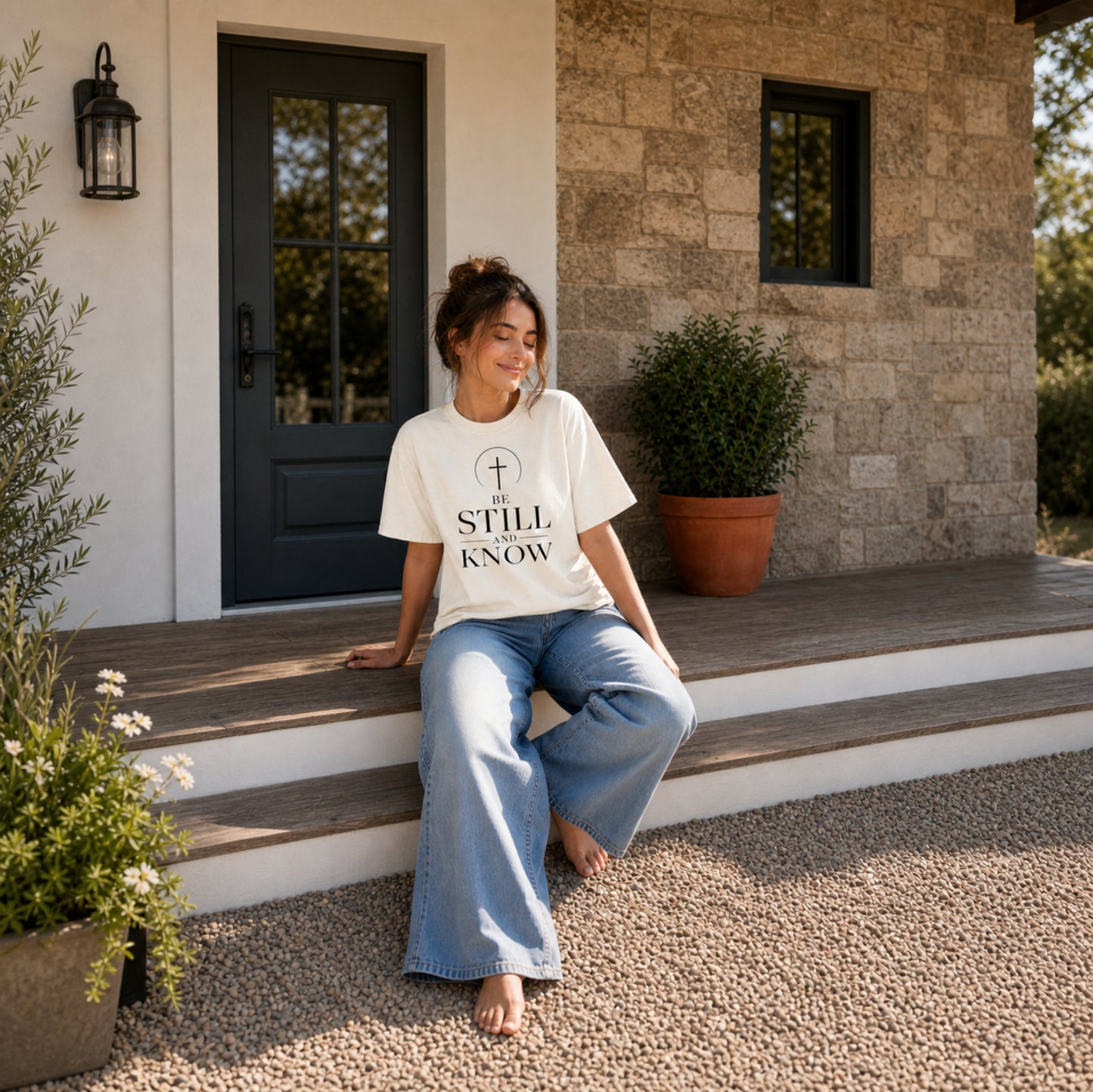 Be Still and Know T-Shirt — Faith Minimalist Christian Tee