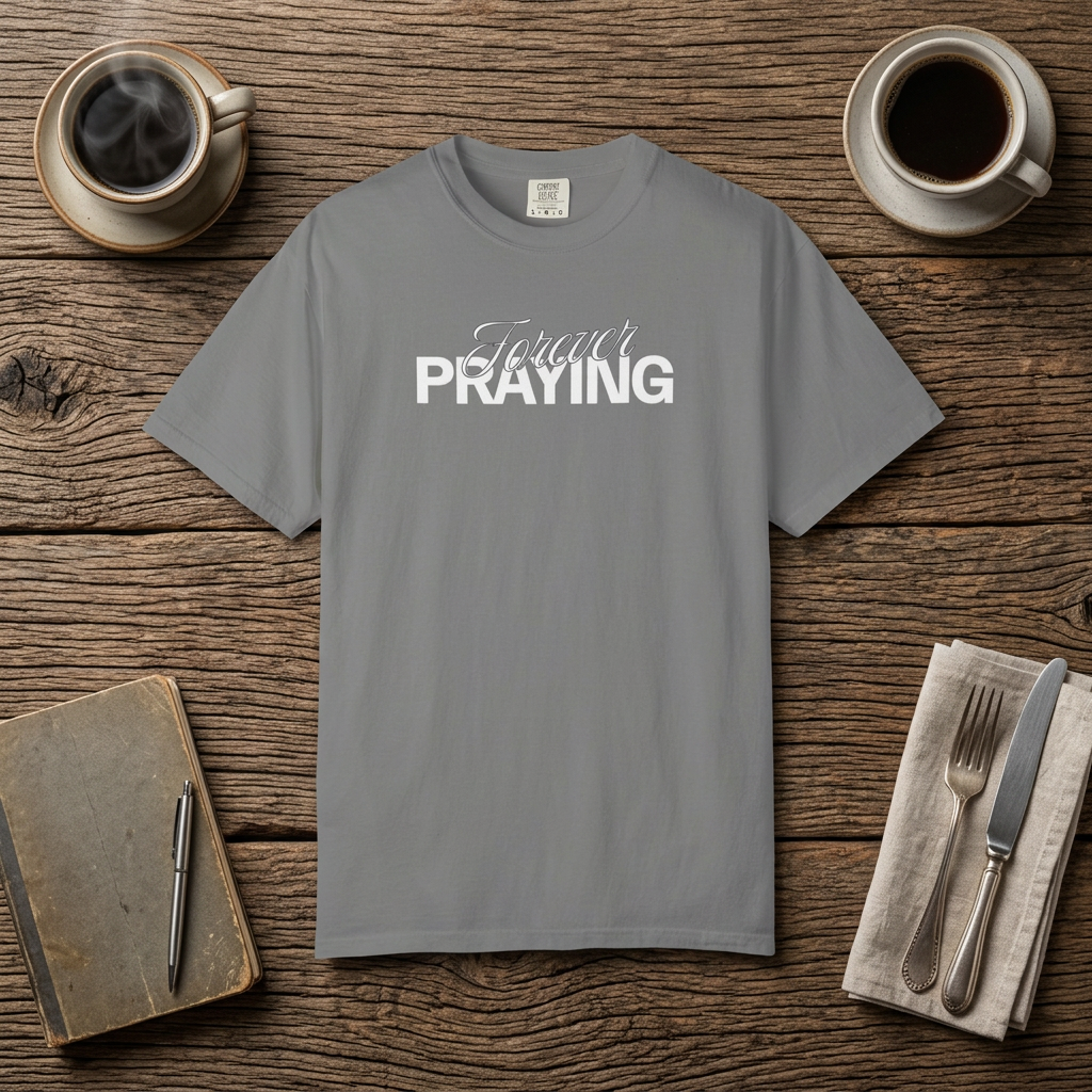 Forever Praying Tee — Inspirational Christian Faith T-Shirt