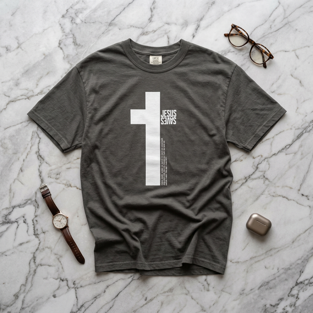 Jesus Saves Cross Faith T-Shirt