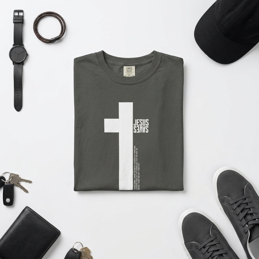 Jesus Saves Cross Faith T-Shirt