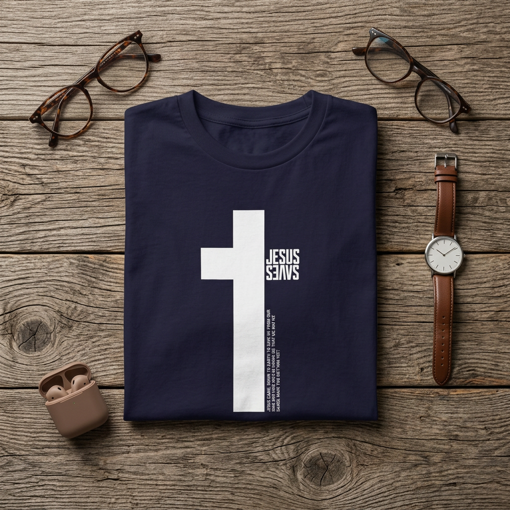 Jesus Saves Cross Faith T-Shirt