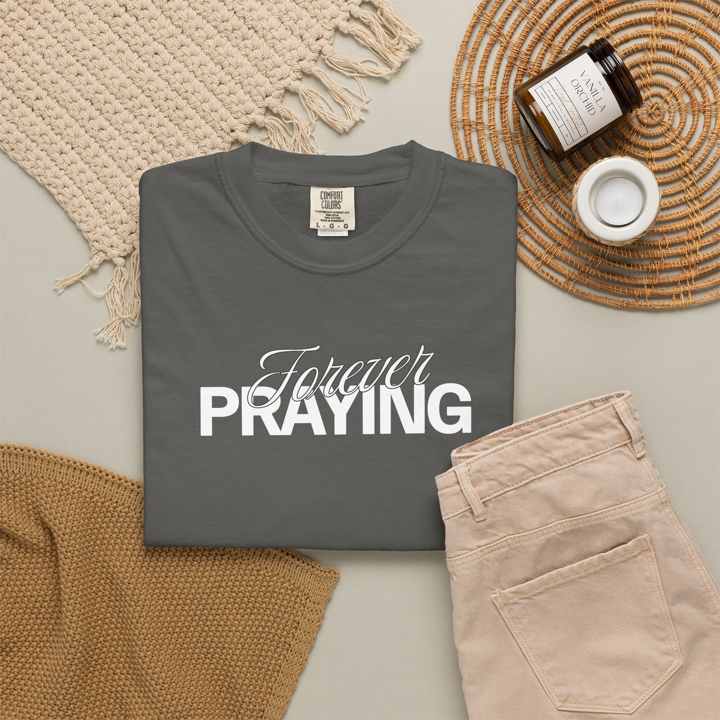 Forever Praying Tee — Inspirational Christian Faith T-Shirt