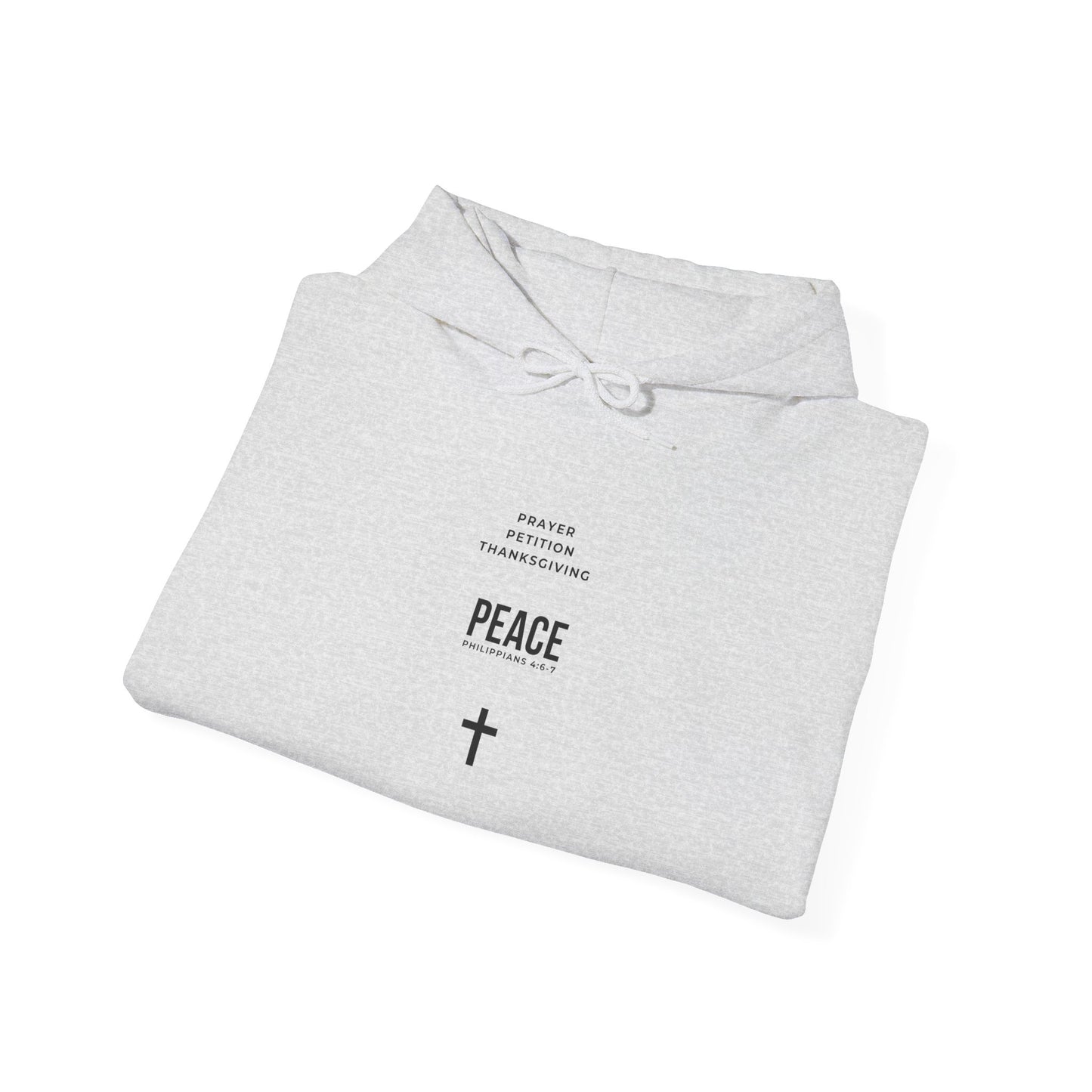 Minimal 3 Steps to Peace with Hoodie — Christian Faith Sweatshirt