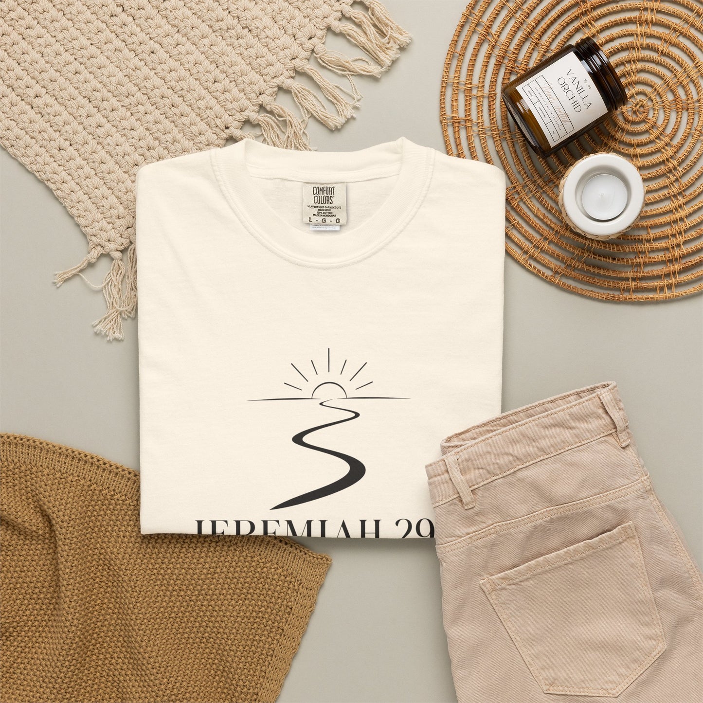 T-Shirt — Jeremiah 29:11 Faith Graphic Tee (Hopeful Path Scripture Design)