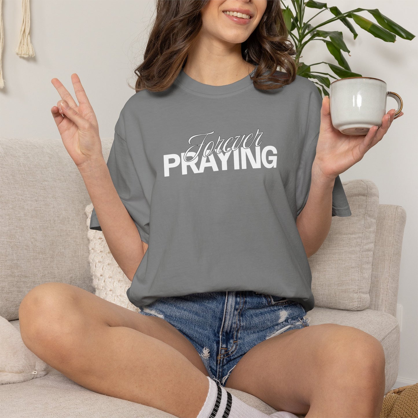 Forever Praying Tee — Inspirational Christian Faith T-Shirt